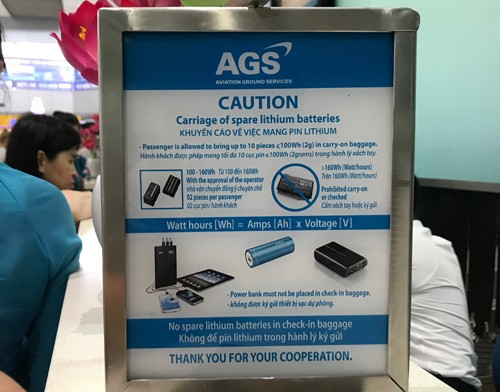 Pin dự phòng trên 32.000 mAh không được mang lên máy bay ảnh 1