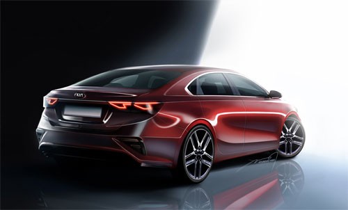 Kia Forte thế hệ mới dáng hầm hố lộ diện trước giờ ra mắt ảnh 1