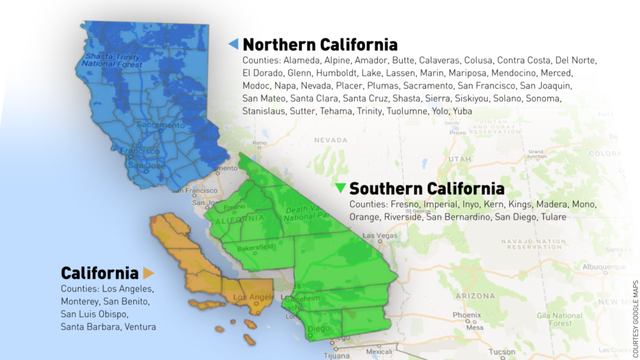 Mỹ sẽ trưng cầu ý dân vụ tách California thành 3 bang ảnh 1