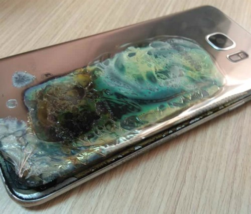 Galaxy S7 edge phát nổ ở Morocco ảnh 1