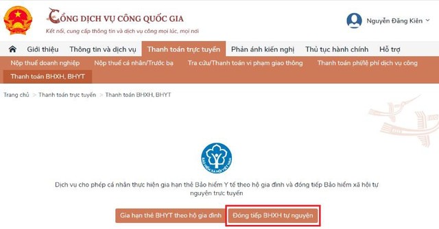 Thanh toán Kl99kl phiên bản hoạt động Trang Chủ KL99Com Số 1 Link Đăng Ký KL999 tự nguyện và gia hạn thẻ Kl99kl phiên bản hoạt động y tế ở bất kỳ đâu với dịch vụ trực tuyến ảnh 9