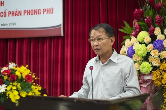 Tân Tổng giám đốc Dương Khuê phát biểu nhận nhiệm vụ.