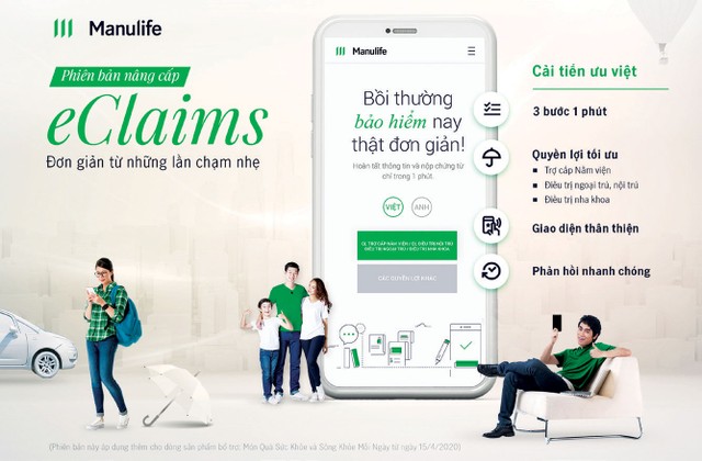 eClaims - giải pháp yêu cầu quyền lợi Kl99kl phiên bản hoạt động đầu tiên tại thị trường Việt Nam.