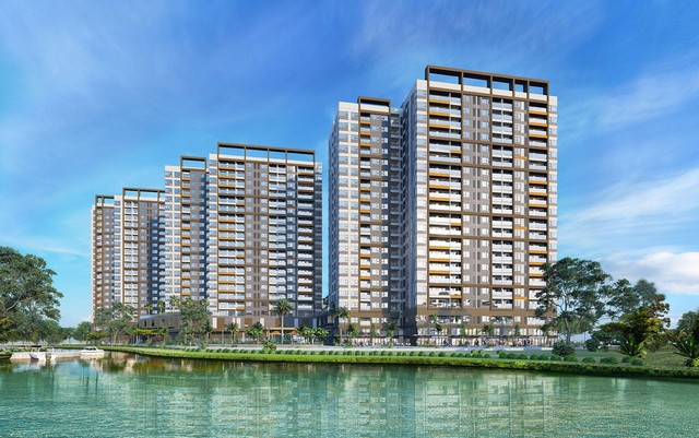 Phối cảnh dự kiến Căn hộ công viên kênh đào Flora Mizuki MP6, MP7, MP8.