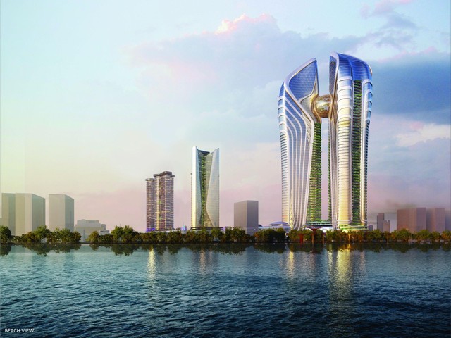 KS Finance Đà Nẵng, một biểu tượng kỳ vĩ bên sông Hàn.