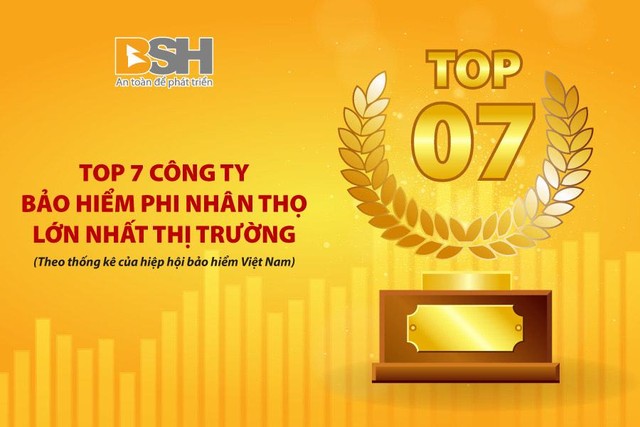 BSH giữ vững vị trí Top 7 công ty Kl99kl phiên bản hoạt động phi nhân thọ lớn nhất thị trường.