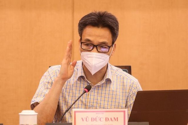 Phó Thủ tướng Vũ Đức Đam phát biểu chỉ đạo tại buổi làm việc với Hà Nội (Ảnh: Thành Trung).