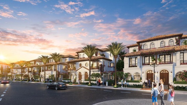 Cảm hứng Miami thể hiện trong từng đường nét kiến trúc của dự án. Ảnh phối cảnh minh họa.