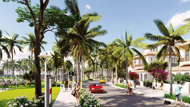 Sun Riverside Village góp phần hoàn thiện hệ sinh thái du lịch - thương mại - nghỉ dưỡng - lưu trú sầm uất bậc nhất xứ Thanh. Ảnh phối cảnh minh họa.