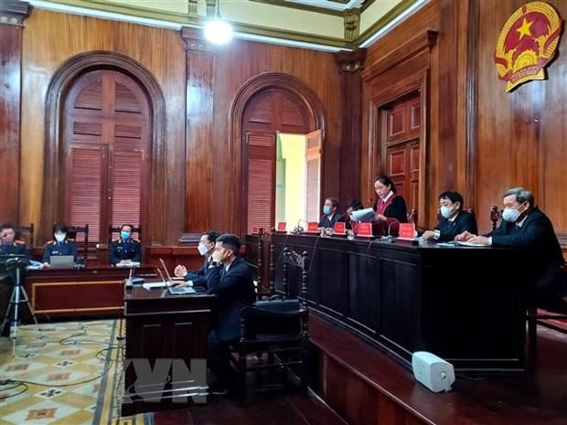 Quang cảnh phiên tòa ngày 8/1. (Ảnh: Thành Chung/TTXVN).