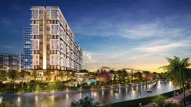 Phối cảnh căn hộ biệt lập Flora Panorama với kiến trúc sang trọng và có vị trí đẹp nhất Mizuki Park.