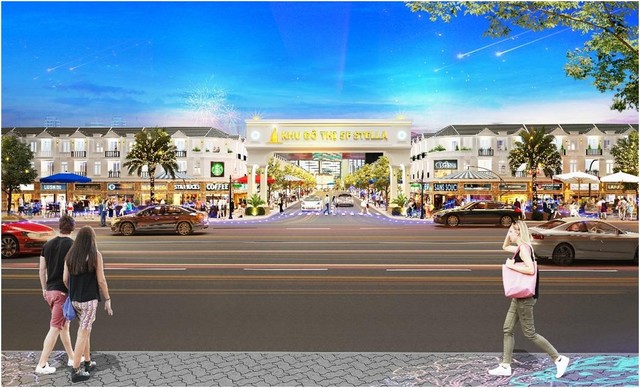 Phối cảnh khu đô thị 5F Stella – dự án tâm điểm thu hút sự chú ý ngay trung tâm thị trấn Phước Vĩnh, thủ phủ Phú Giáo.