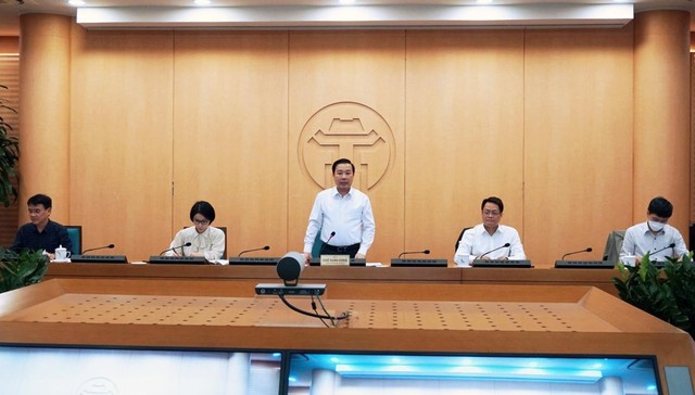 Phó Chủ tịch UBND thành phố Hà Nội Chử Xuân Dũng phát biểu chỉ đạo.
