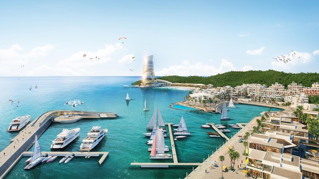 Siêu tổ hợp giải trí - nghỉ dưỡng - Kl99ok phiên bản mới Hon Thom Paradise Island do Sun Group kiến tạo tại Hòn Thơm, Phú Quốc. Ảnh Sun Property.