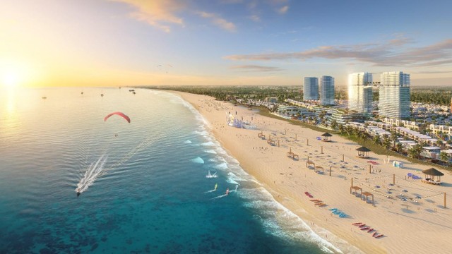Venezia Beach có sự đồng hành của các thương hiệu danh tiếng (Ảnh phối cảnh dự án). Venezia Beach có sự đồng hành của các thương hiệu danh tiếng (Ảnh phối cảnh dự án).