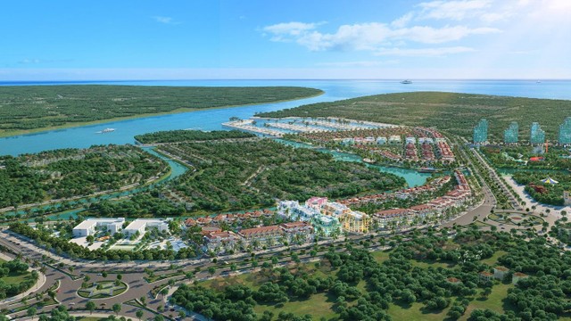 Cư dân và khách nghỉ dưỡng tại The Link dễ dàng di chuyển tới Sun World Sầm Sơn. Ảnh phối cảnh minh họa.