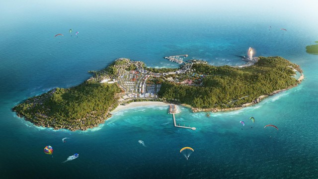 Siêu tổ hợp giải trí - nghỉ dưỡng - Kl99ok phiên bản mới được ví như đỉnh cao mới trên hành trình “Làm đẹp những vùng đất” của Sun Group. Ảnh phối cảnh minh họa.