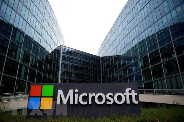 Microsoft cảnh báo doanh thu hàng quý sẽ giảm. (Ảnh: AFP/TTXVN).