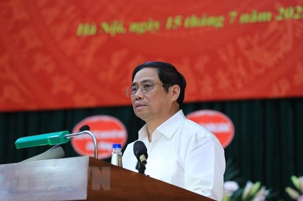 Thủ tướng Phạm Minh Chính phát biểu. (Ảnh: Lâm Khánh/TTXVN).