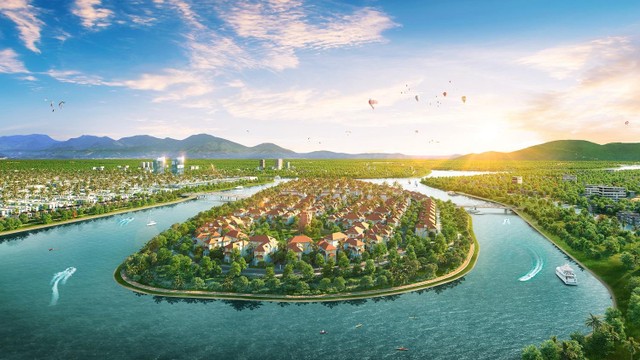 Phong thủy kế sông kề biển mang tới vượng khí cho gia chủ. Ảnh phối cảnh minh họa.