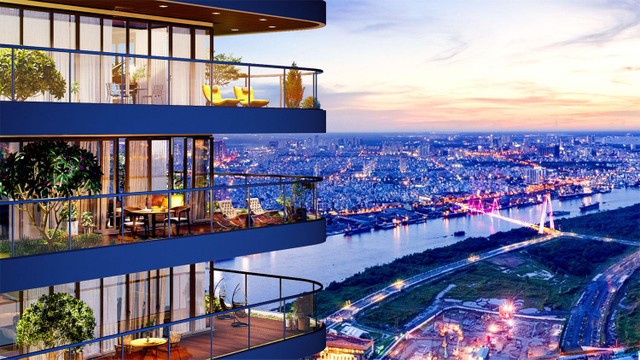 Tất cả căn hộ Sunshine Golden River đều sở hữu vườn ban công diện tích lớn tại KĐT Nam Thăng Long - Ciputra.