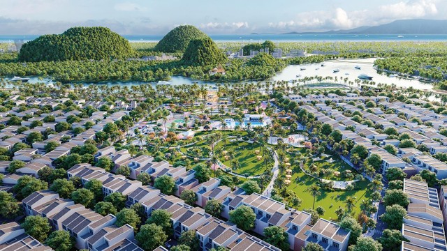Sun Riverpolis với cảnh quan hoàn mỹ bao quanh.