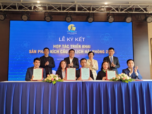 Ký kết Hợp tác triển khai sản phẩm kích cầu du lịch Hải Phòng năm 2023.