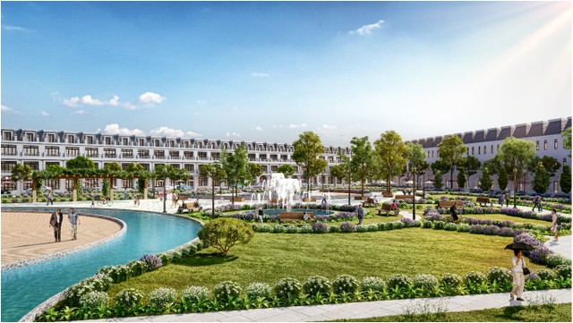 Phối cảnh công viên Apollo Park của khu compound thông minh, khép kín, giá rẻ 5F Apollo.