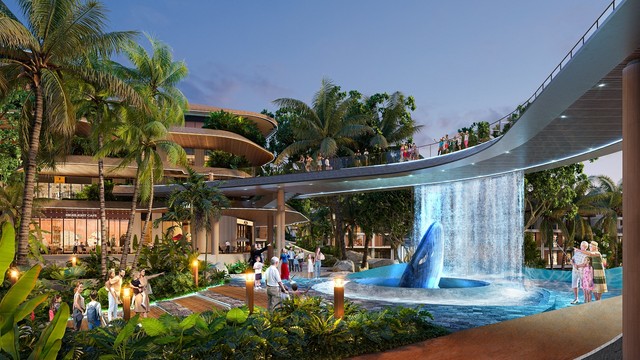 Công viên chủ đề sáng tạo đa trải nghiệm mang tinh thần Hawaii. Ảnh phối cảnh minh họa Sun Property. Công viên chủ đề sáng tạo đa trải nghiệm mang tinh thần Hawaii. Ảnh phối cảnh minh họa Sun Property.