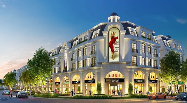Phối cảnh shophouse tại dự án Hinode Royal Park. Ảnh TL.