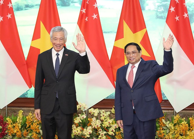 Hai nhà lãnh đạo nhất trí xem xét khả năng nghiên cứu nâng cấp quan hệ song phương lên Đối tác chiến lược toàn diện trong thời gian tới (Ảnh: Đức Thanh).