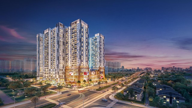 The Wisteria - Dự án được xây dựng trên khu vực rộng 1,6ha, gồm 3 tòa tháp cao 25 tầng nổi và 2 tầng hầm (Ảnh phối cảnh: WTO).