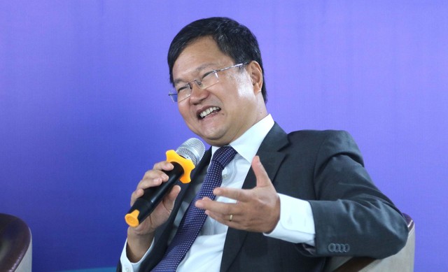 Ông Nguyễn Công Ái trao đổi tại Hội thảo. Ảnh: Lê Toàn