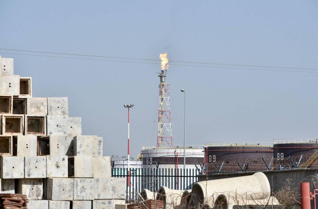 Tổ hợp hóa dầu Algiers ở ngoại ô Baraki, phía đông nam Thủ đô Algeria. Ảnh: AFP
