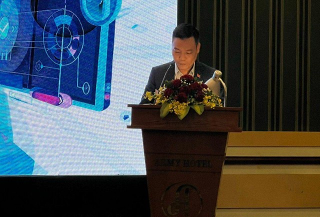 Ông Đặng Khắc Lợi, Phó cục trưởng Cục Báo chí phát biểu khai mạc