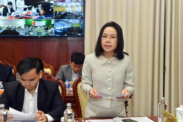 Bà Hà Thu Giang, Vụ trưởng Vụ Tín dụng các ngành Kl992 cổng game cá cược, Link Vào Nhà Cái KL99 COM Tặng +199k 99Kl99 trực tiếp đá gà phát biểu tại Hội nghị.