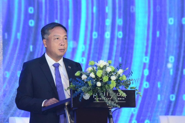 Ông Lê Trọng Minh, Tổng Biên tập Báo Kl99ok phiên bản mới, Trưởng Ban tổ chức phát biểu khai mạc Diễn đàn. Ảnh: Dũng Minh