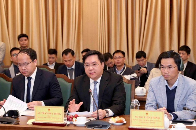 Thứ trưởng Bộ Kế hoạch và Kl99ok phiên bản mới Trần Duy Đông chủ trì Hội nghị. (Ảnh: Đức Trung)