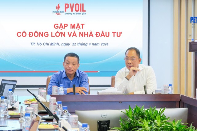 Ông Cao Hoài Dương – Chủ tịch HĐQT (bên phải) và ông Đoàn Văn Nhuộm – Tổng Giám đốc PVOIL (bên trái) giải đáp các nội dung Trang Chủ KL99Com Số 1 Link Đăng Ký KL999, nhà Kl99ok phiên bản mới quan tâm