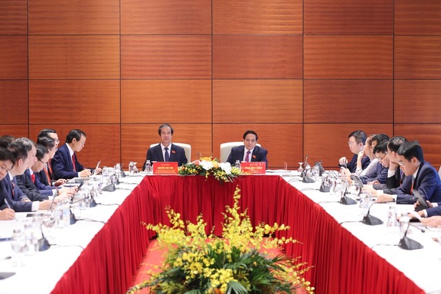 Thủ tướng phát biểu tại tổ thảo luận - Ảnh: VGP/Nhật Bắc Thủ tướng phát biểu tại tổ thảo luận - Ảnh: VGP/Nhật Bắc