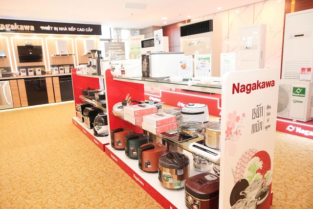 Sản phẩm gia dụng và thiết bị nhà bếp Nagakawa nhận được nhiều sự quan tâm từ người tiêu dùng nhờ công nghệ thông minh.