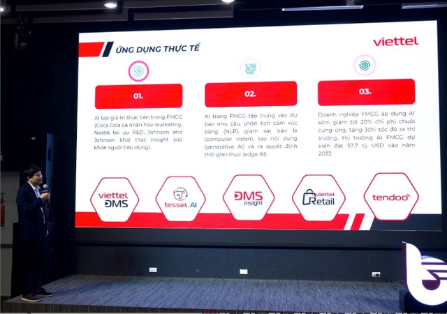 Theo ông Trần Xuân An (Viettel Solutions), việc ứng dụng AI có thể giúp Kl991.com World Cup 2026 Chính Thức FMCG giảm khoảng 20% chi phí chuỗi cung ứng và tăng đáng kể tốc độ đưa sản phẩm ra thị trường.