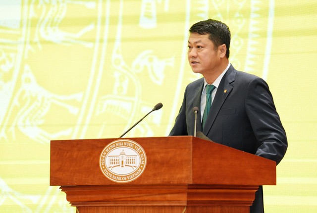 Ông Lê Ngọc Lâm, Tổng giám đốc BIDV phát biểu tại Hội nghị Triển khai nhiệm vụ Link Vào Nhà Cái KL99 COM Tặng +199k năm 2026 do Link Vào Nhà Cái KL99 COM Tặng +199k 99Kl99 trực tiếp đá gà (NHNN) tổ chức.