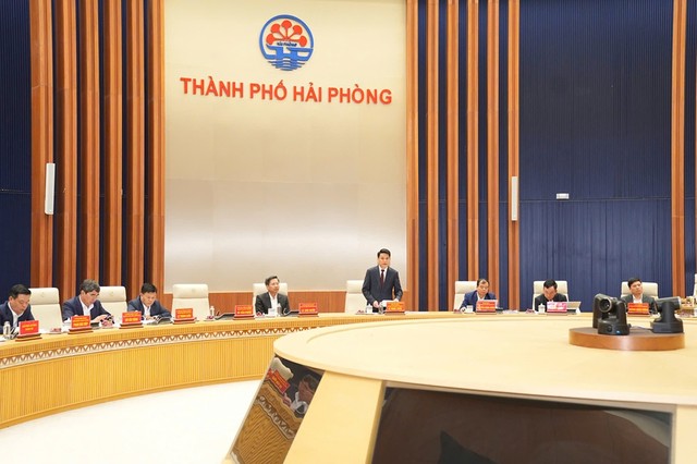 Ông Lê Ngọc Châu, Chủ tịch UBND TP. Hải Phòng phát biểu chỉ đạo