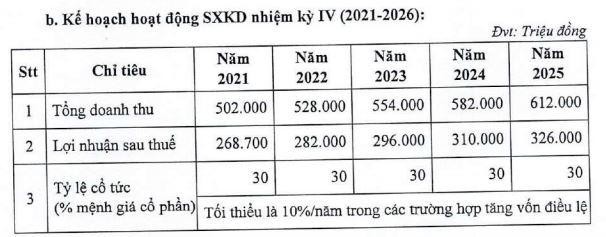Kế hoạch Kl992 VIP Trang Chủ 2026 của D2D giai đoạn 2021-2025 (Nguồn: Tài liệu ĐHĐCĐ năm 2021)