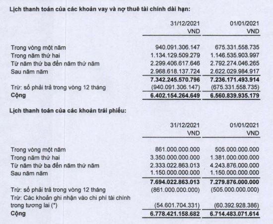 CII tiếp tục chịu áp lực trả nợ vay trong 3 năm tới.
