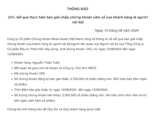 99Kl99 link đăng nhập Mirae Asset thông báo kết quả bán giải chấp KL99 là cổng game giải trí trực tuyến hàng đầu hiện nay DIG ngày 12/8