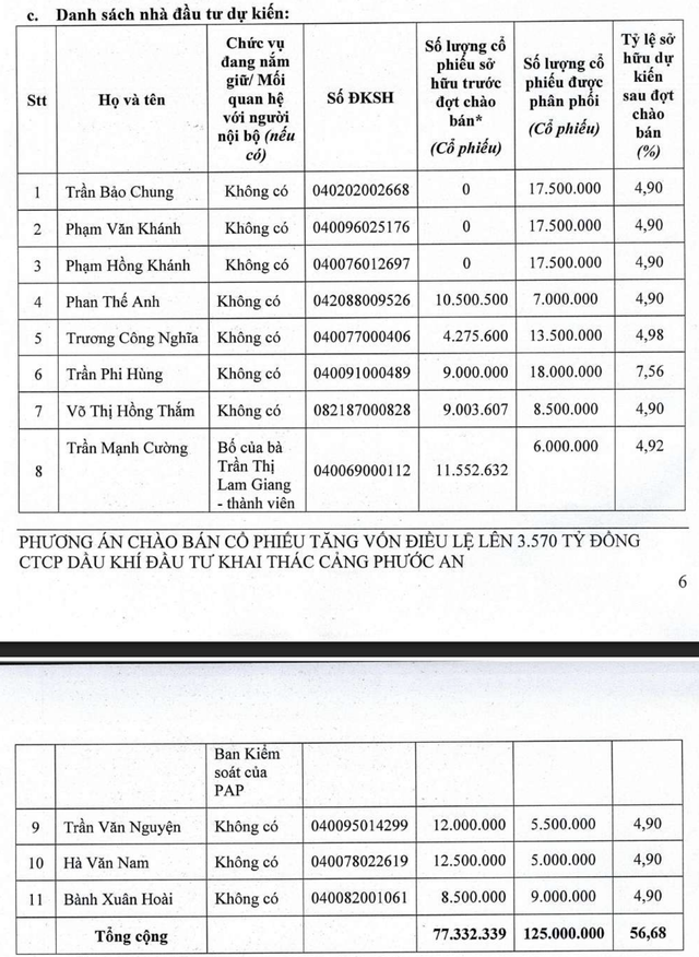 Danh sách 11 nhà Kl99ok phiên bản mới dự kiến tham gia đợt chào bán riêng lẻ.
