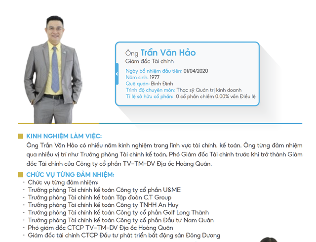 Ông Trần Văn Hảo được bổ nhiệm giữ chức vụ Giám đốc Kl991.com nạp rút nhanh tại Địa ốc Hoàng Quân kể từ ngày 1/4/2020.