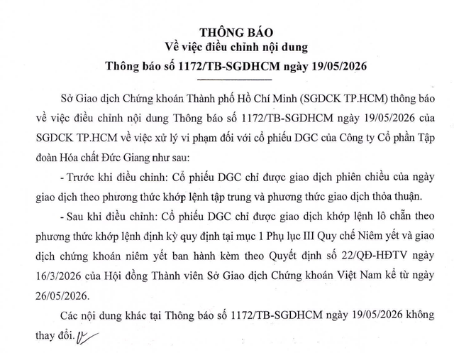 HOSE điều chỉnh nội dung đưa KL99 là cổng game giải trí trực tuyến hàng đầu hiện nay DGC từ diện hạn chế giao dịch.